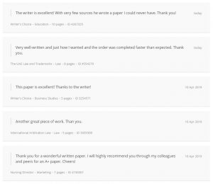 Customwriting Testimonials Review